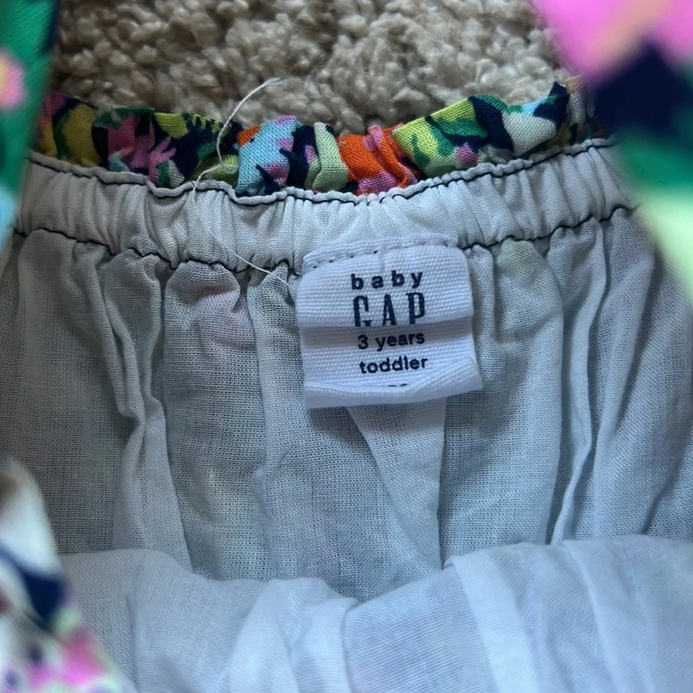BabyGap Toddler Girl Floral Puff Sleeve Dress Size 3t
